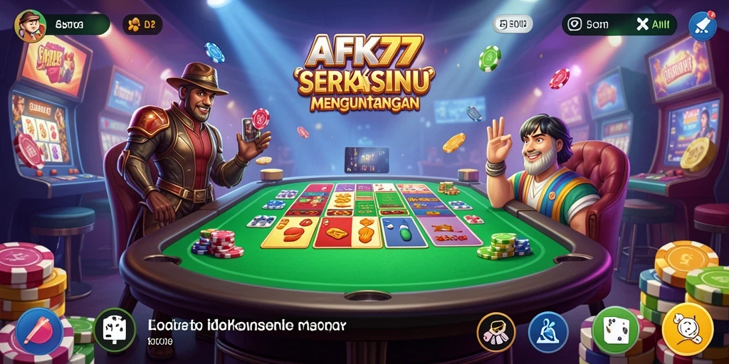 Tampilan gameplay AFK77 yang mendebarkan dan menyenangkan.