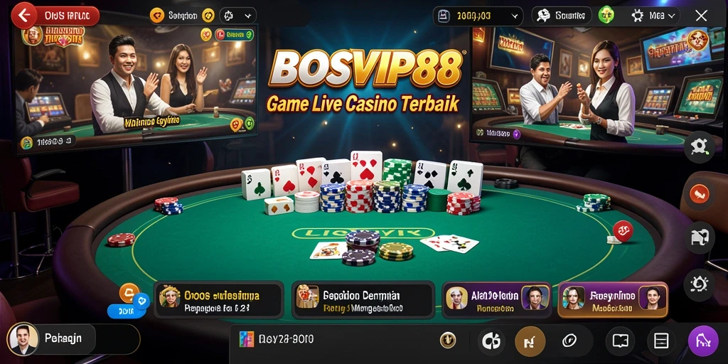 Tampilan gameplay langsung dari BOSVIP88 yang menarik dan interaktif.