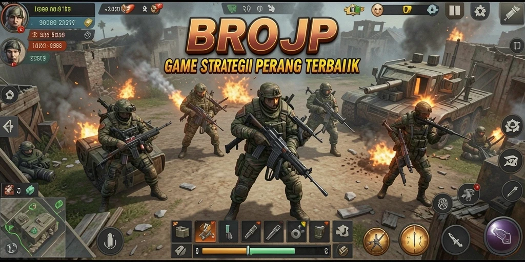 Tampilan gameplay BROJP dengan aksi pertempuran yang mendebarkan.