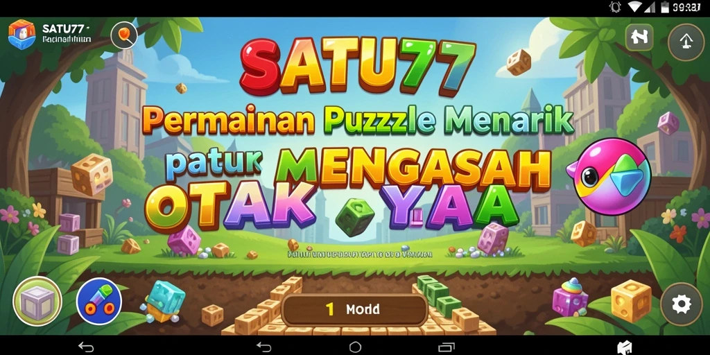 Tampilan menarik dari SATU77 saat bermain Puzzle.